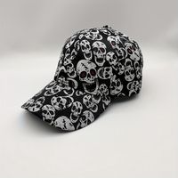 gorra de beisbol negra con estampado de calavera para mujer sombrero de sol vintage y2k para hombres unisex gorras de papa