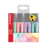 stabilo boss original highlighters assorted pastel colours 4 pack