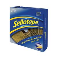 sellotape sticky hook and loop 20mmx6m ref 1445180