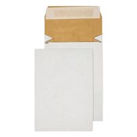 q-connect padded gusset envelopes c5 peel and seal white 100 pack