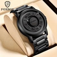 reloj de moda para hombres diseno de pantalla de esfera genial resistente al agua reloj de cuentas magneticas giratorias regalos de halloween para reuniones familiares