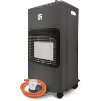 grunkel ct-hest42plus estufa de gas butano plegable y portatil con regulador y conducto 4200w negro