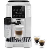 delonghi magnifica start cafetera superautomatica con deposito de leche 15 bares blanca