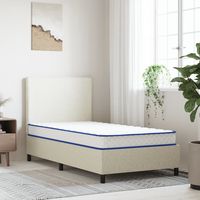 vidaxl colchon de espuma viscoelastica blanco 100x200x17 cm