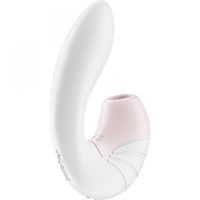 satisfyer supernova vibrador insertable con air pulse - blanco