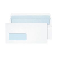 blake purelyeveryday dl 90gsm self seal white window envelopes pack 50