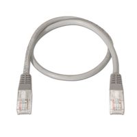 aisens cable de red rj45 utp awg24 cat6 libre de halogenos 50cm gris