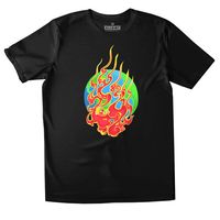 all riot house on fire organic t-shirt - black