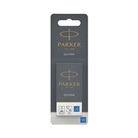 parker quink fountain pen refills long cartridges blue pack 5