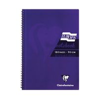 clairefontaine europa notebook 180 pages a5 purple 5 pack