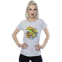 dc comics camiseta manga larga teen titans go waffle mania para mujer