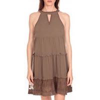 vero moda vestidos robe new dina taupe lovely ss top pp para mujer