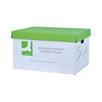 q-connect business storage trunk box greenwhite pk10 - kf75001