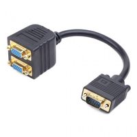 gembird cable alargador vga a 2xvga machohembra 20cm negro