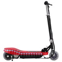 vidaxl patinete electrico con led rojo 120 w