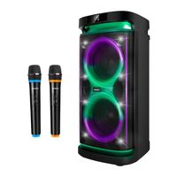 altavoz rumbleboss xl phoenix 160w rms bateria 7000 mah funcion karaoke 2 microfonos inalambricos incluidos