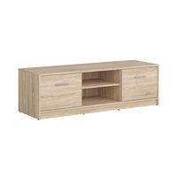 mueble tv 2 puertas estratificado marron