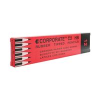 contract pencil eraser tipped 12 pack