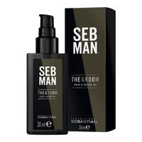 the groom - 30 ml - sebastian professional - aceite para el cuidado del cabello y la barba