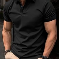 camisa de manga corta y botones de moda para hombre ideal para el dia a dia en verano perfecta para practicar golf y tenis al aire libre elegante y con cuello