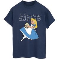 disney camiseta manga larga alice in wonderland para mujer