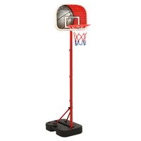 vidaxl juego de canasta de baloncesto portatil ajustable 1385-166 cm
