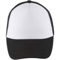 sols gorro bubble kids blanco negro-gorra de malla de 5 paneles para hombre