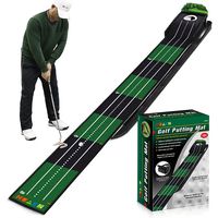 tapete de golf para putt tapete verde para interiores y exteriores con retorno de bola y guia de alineacion tapete compacto y duradero accesorios de golf para hombres