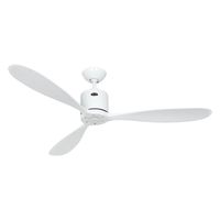 casafan aeroplan eco ventilador de techo motor dc con luz y mando 132cm blanco