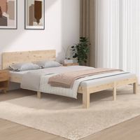 vidaxl estructura de cama doble sin colchon 135x190 cm