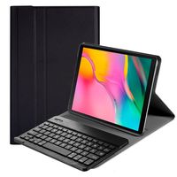 cool funda negra con teclado bluetooth para samsung galaxy tab a 2019 t510t515