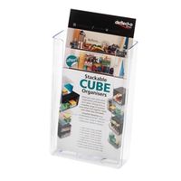 deflecto dl clear flat back literature holder