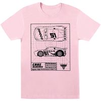 disney camiseta manga larga cars para mujer