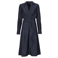 lauren ralph lauren vestido largo rowella-long sleeve-day dress para mujer