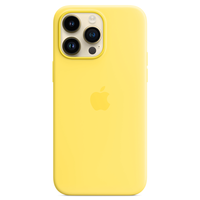 apple magsafe funda silicona iphone 14 pro max amarillo canario - mqul3zma