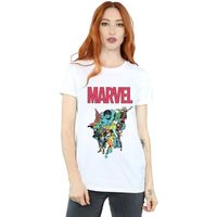 marvel camiseta manga larga avengers para mujer