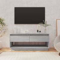 vidaxl mueble de tv madera de ingenieria gris sonoma 102x41x44 cm