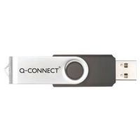 q-connect usb 20 swivel 16gb flash drive silverblack kf41513