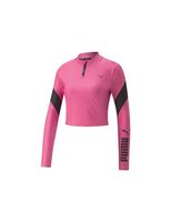 camiseta corta de fitness puma fit eversculpt mujer pink