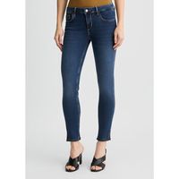 liu jo jeans vaqueros pitillo azul oscuro con abertura para mujer