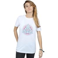 harry potter camiseta manga larga deathly hallows para mujer