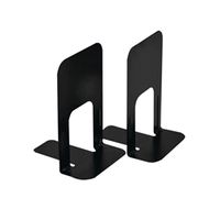 large deluxe bookends black 2 pack blo06914