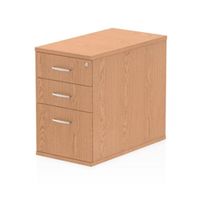 impulse 800 desk high pedestal 3 drawer oak - i000779