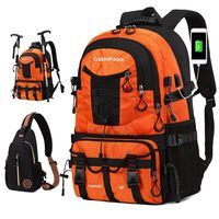 mochila de viaje impermeable de gran capacidad bolsa multifuncional de montanismo mochila casual para acampar y hacer senderismo al aire libre