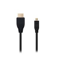 cable micro hdmi tipo d a hdmi tipo a nanocable 18m negro 18m macho a macho alta velocidad negro