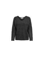 sudadera only camilla v- dark gris mujer