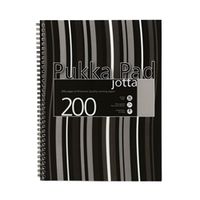 pukka pad jotta notebook wirebound plastic punched 200pp - jp018-5