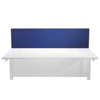 1600 straight upholstered desktop screen - royal blue - dms1600srb