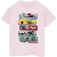 dc comics camiseta manga larga dc league of super-pets para mujer