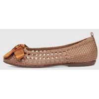 wonders zapatos bajos bailarina ch-1001 camel para mujer